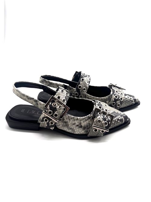 Slingback donna pitonata IL LACCIO | KBAS3PITONEROCCIA